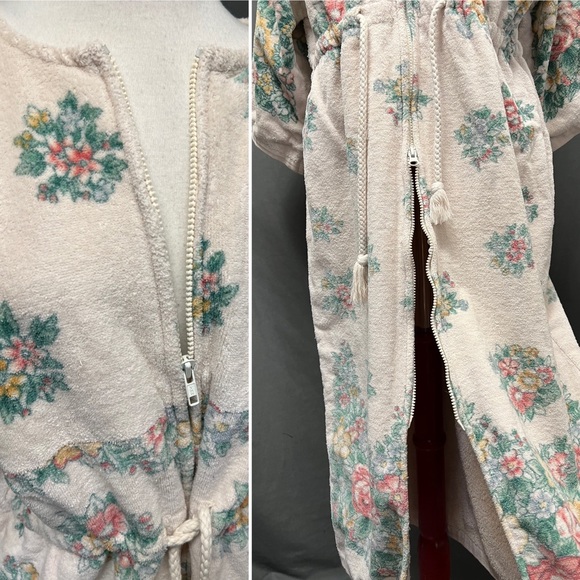 Vintage towel dress, terry cloth, swimsuit cover-up, pool cover up terrycloth - Picture 5 of 5